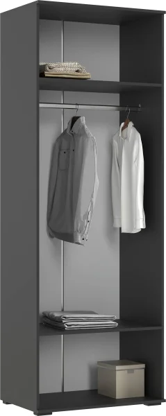 Шкаф 2-х створчатый Норд 800 графит
