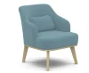 Кресло Комфорт-5 низкая спинка catania dusty blue (микровелюр)