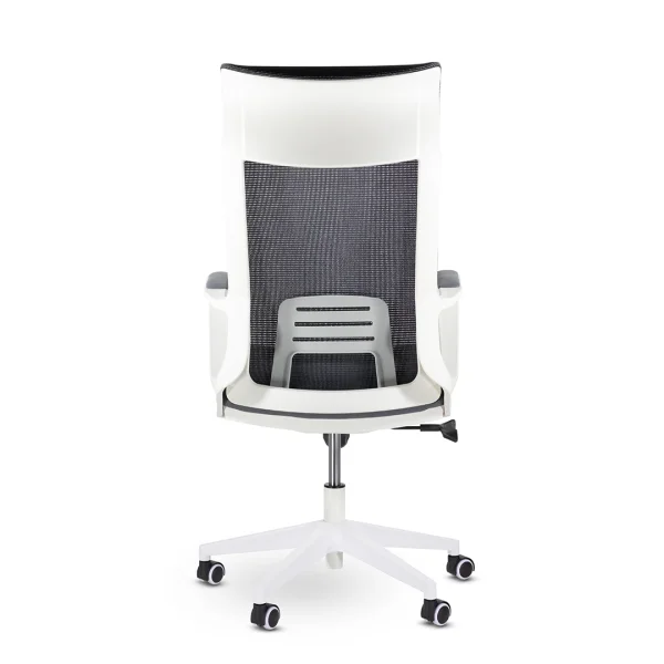 Кресло Рекорд М-878 белый/серый