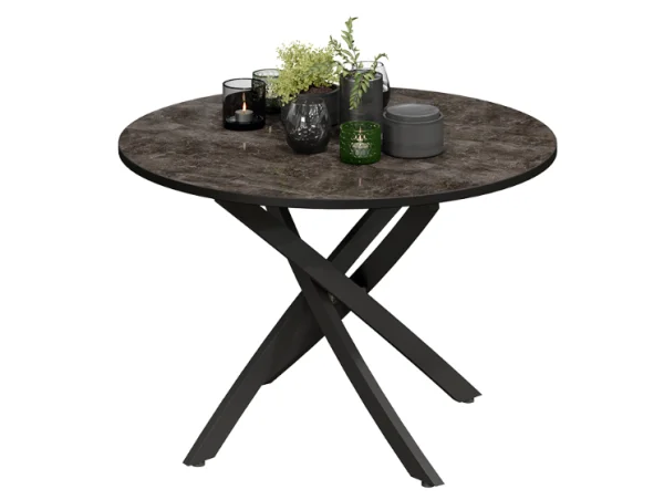 Стол обеденный Diamond тип 2 ателье темный глянец Стол обеденный Diamond тип 2 ателье темный глянец