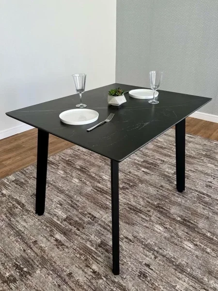 Стол керамический Граф 1000х800 черный Стол керамический Граф 1000х800 черный