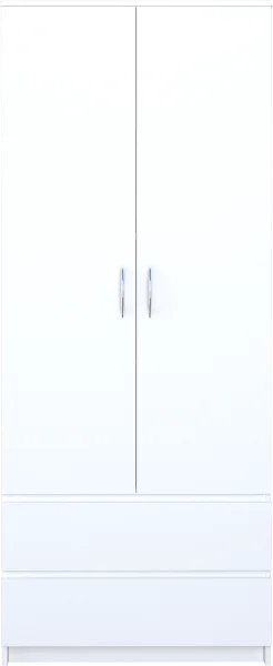 Шкаф с ящиками Б 5.011 белый (серия без ручек)