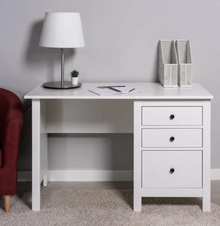 Стол письменный Сага белый