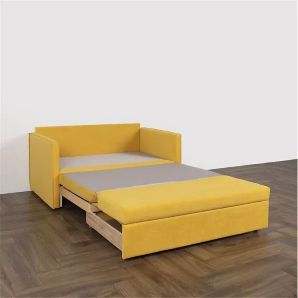 Диван Куба 1200 желтый (велюр Confetti №23)