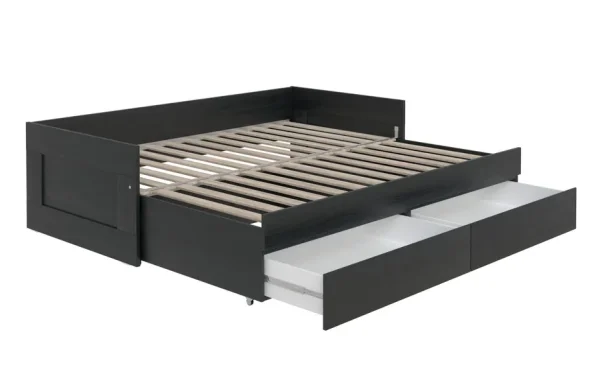 Кровать раздвижная Сириус 80х200 с ящиками венге