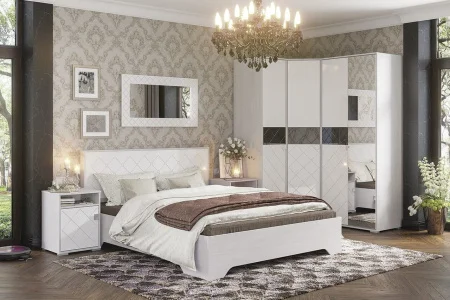 Тумба прикроватная Сальма ТБ 021 анкор/белый глянец