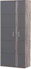 Шкаф Бостон №1 дуб серый/графит софт