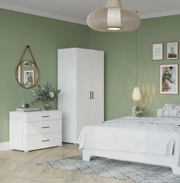 Шкаф 2-створчатый Victor (Виктор) белый