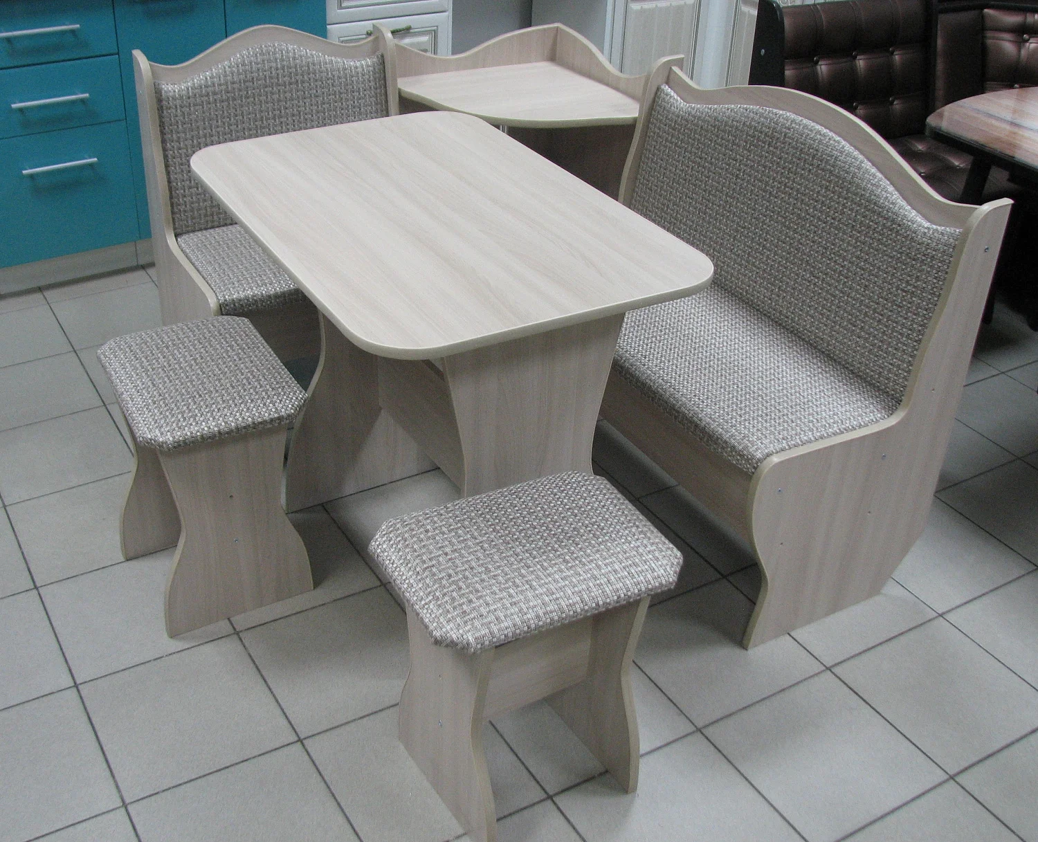 Комплект Аленка 1 ясень шимо светлый/рогожка темная