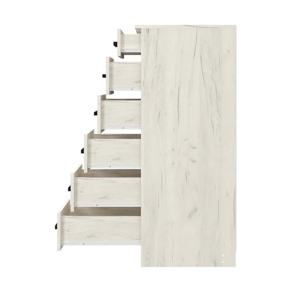 Комод Фиеста 400 дуб крафт белый