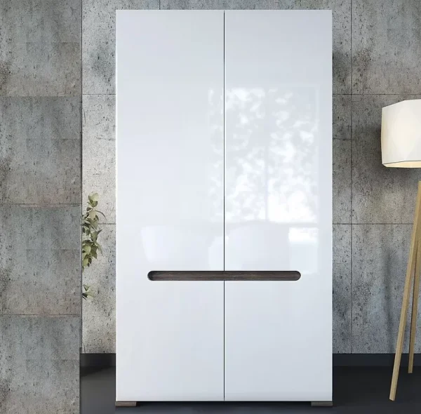 Шкаф Ацтека SZF2D/21/11 белый глянец