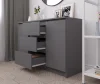 Комод с ящиками и дверками Мори МК 1203 графит