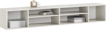 Подвесная тумба ТВ Оскар дуб крафт белый/графит софт