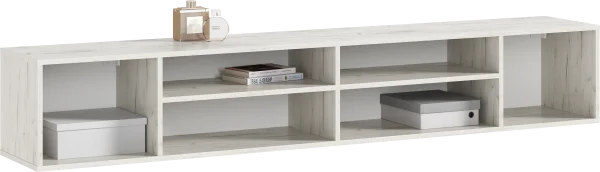 Подвесная тумба ТВ Оскар дуб крафт белый/графит софт Подвесная тумба ТВ Оскар дуб крафт белый/графит софт