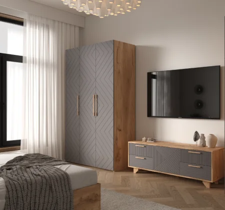 Шкаф Ньерд 1350 дуб вотан/черника