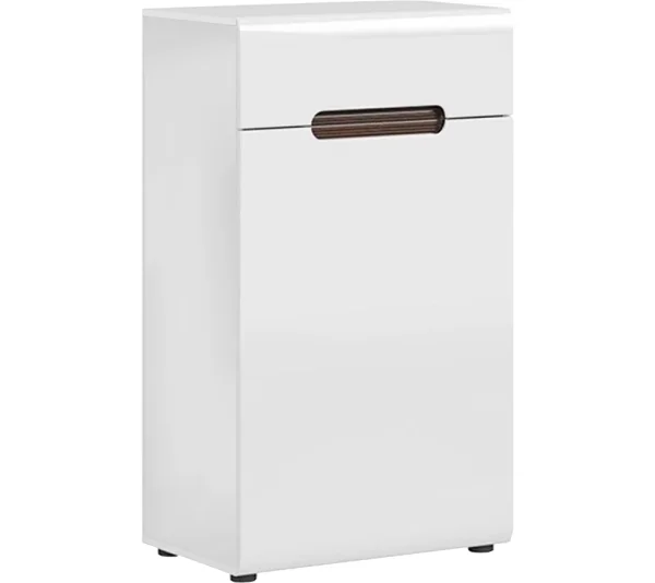 Тумба для обуви Ацтека KOM1D1S белый глянец