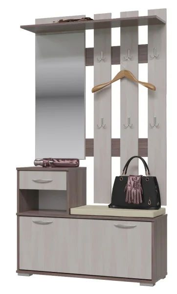 Модульная прихожая Лира бодега тёмный/бодега светлый