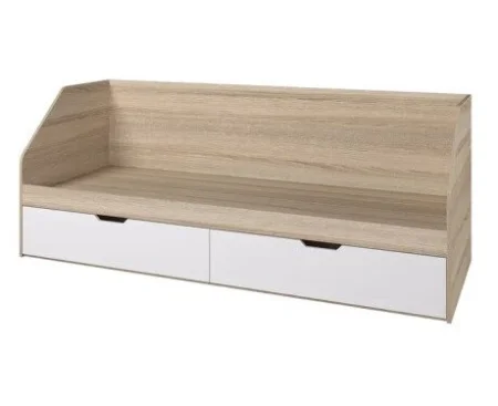 Кровать Анталия 800 дуб сонома/белый софт