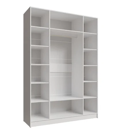 Шкаф Мадрид 1,6 с зеркалом белый