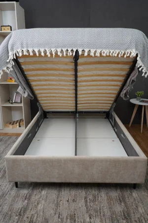 Кровать Венеция 1,6 с подъемным механизмом, бежевый софт