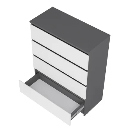 Комод Шарм КМ-02 графит/белый