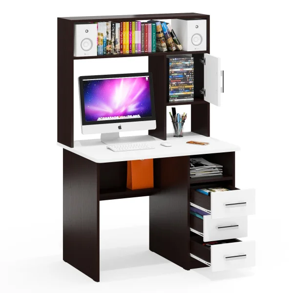 Компьютерный стол СК-9 венге/белый