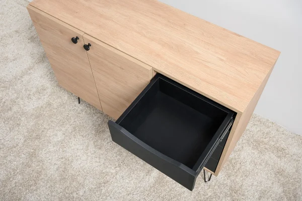 Комод Брюс 16.233 Battle rock FSC Santiago, черный