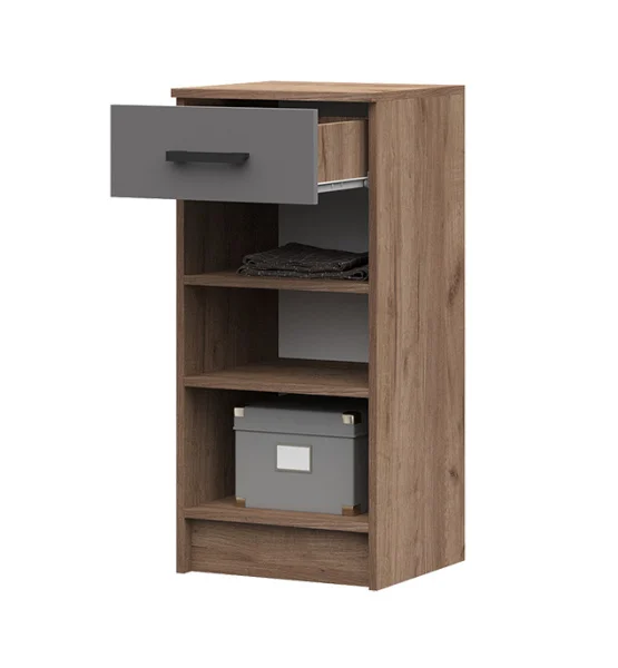 Тумба Машенька ТБ-201 дуб крафт табачный/серый графит