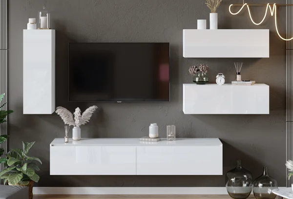 Гостиная Глосс белый глянец