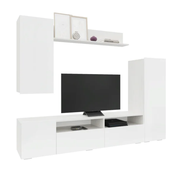 Гостиная Аннели белый/глянец белый