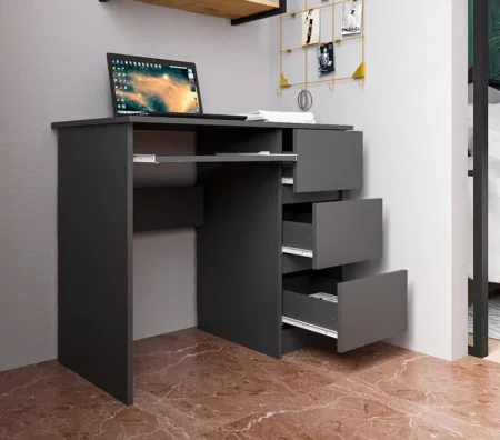 Стол письменный Мори МС-6 правый графит