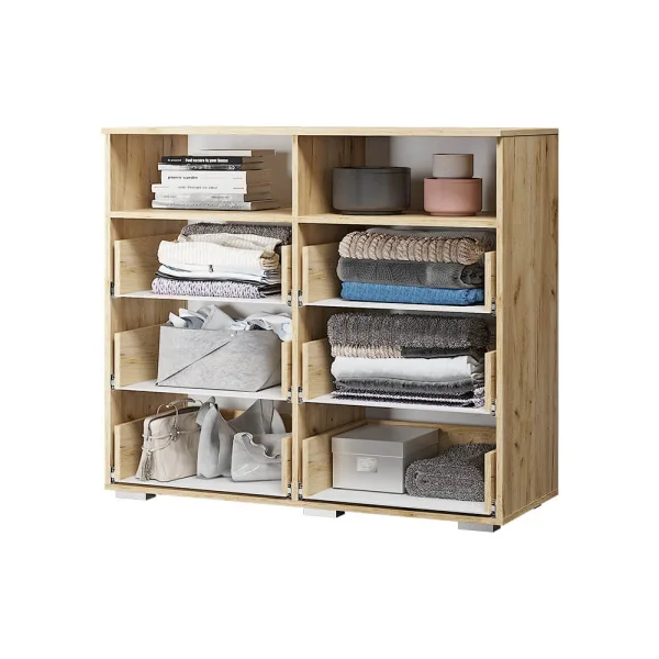 Комод Азаро крафт/белый глянец