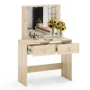 Стол косметический с подсветкой СТ-5 дуб сонома