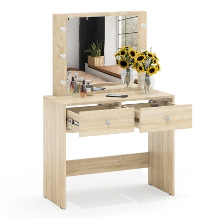 Стол косметический с подсветкой СТ-5 дуб сонома