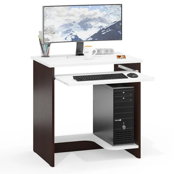 Стол компьютерный СК-11.1 венге/белый