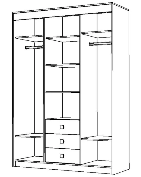 Спальня Юнона венге/дуб молочный