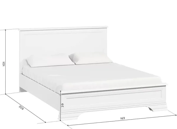 Кровать Кентаки LOZ 160x200 белый
