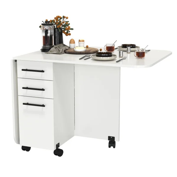 Стол-книжка с ящиками 1-6702 белый Стол-книжка с ящиками 1-6702 белый