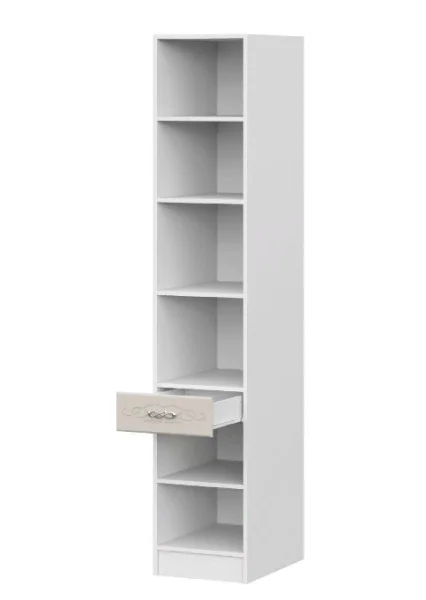 Пенал открытый Венеция ПО белый/жемчуг