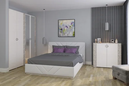 Комод Амели 13.107 шёлковый камень/бетон чикаго беж