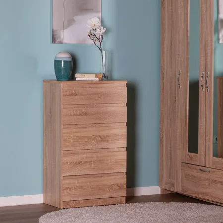 Комод Кастор 5 ящиков дуб сонома