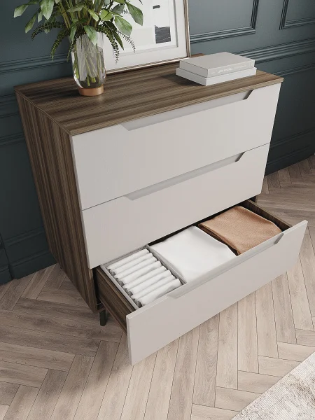 Комод Роза 900 орех франклин/бежевый софт тренто