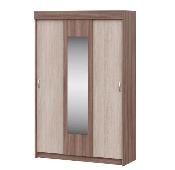 Шкаф-купе Бассо ясень шимо темный/ясень шимо светлый