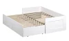 Кровать раздвижная с ящиками Сириус 90х200 белый