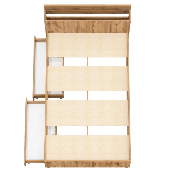 Кровать с ящиками Ксения дуб вотан