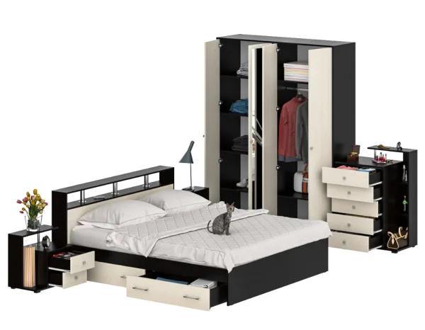 Спальня Камелия венге/дуб лоредо