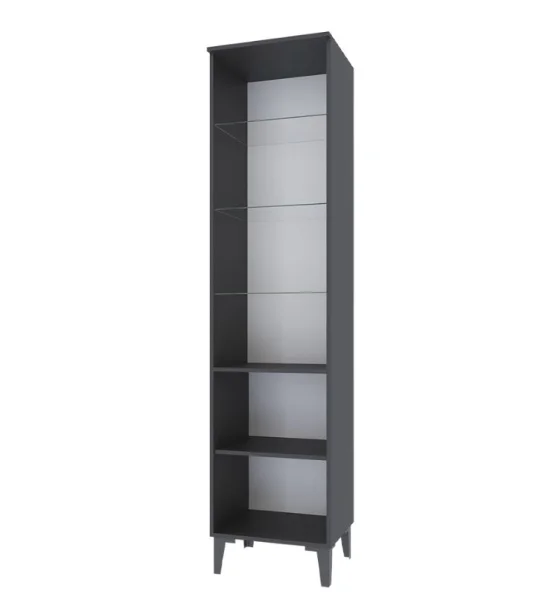 Пенал-витрина Толедо ТШ-1 графит серый