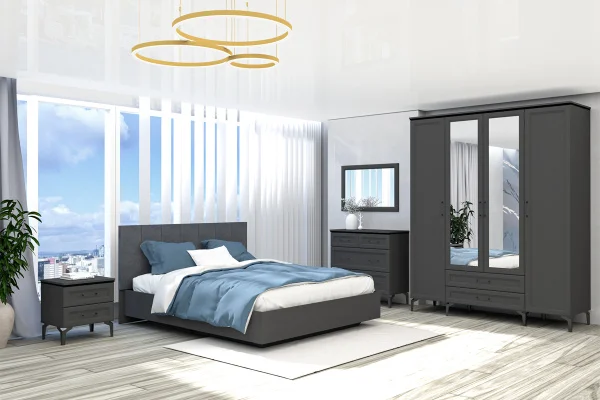 Шкаф Шарм ШК-4 антрацит/рамка