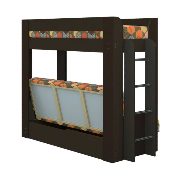 Диван-кровать двухъярусная венге