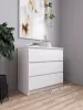 Комод 3 ящика Мори МК 803 белый